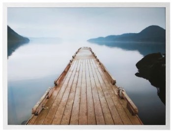 Stylecraft Dock At The Lake Wall Art Under Glass