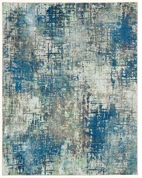 Karastan Kal Glacial Blue Area Rug 5 x 8