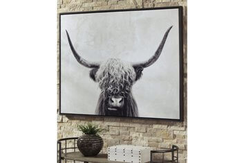 Ashley Highland Bull Wall Art