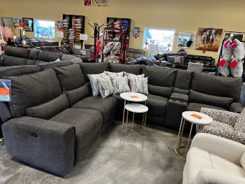 Jason Furniture Adelaide Fabric 6-Piece Power Reclining Sectional with Power Headrests (blemish)