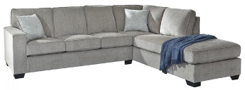 Ashley Alki Alloy 2-Piece Sectional with Right-Hand Chaise & Sleeper