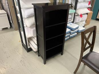 Black 4-Shelf Bookcase