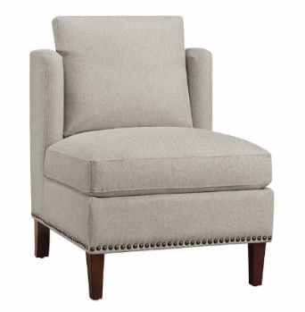 Arlo Linen Armless Accent Chair (blemish)