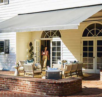 Somfy Motorized Solar Awning/Sunshade 7-Feet L x 15-Feet W (blemish)