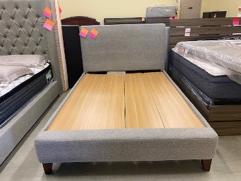 Northridge Home Piper Glen Beige Upholstered Queen Bed