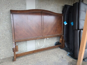 Legacy Orle Cherry Finish Sleigh King Headboard (blemish)