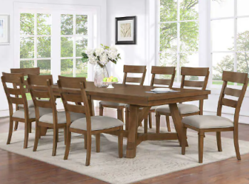 Foremost Brantley Dining Set with 8 Chairs (blemish)