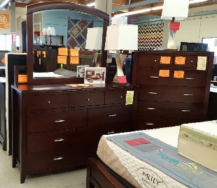 Modus Brighton Cinnamon 9-Drawer Dresser with Mirror