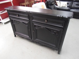 Pulaski Black Credenza/Console Table