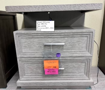 Cascade 2-Drawer Nightstand (blemish)