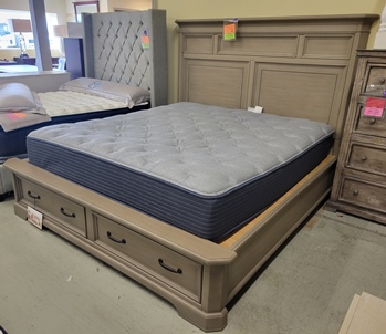 Northridge Catalina Grey Cal King Storage Bed (blemish)