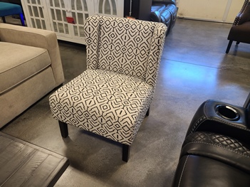 JGW Furniture Cavescape Beige Patterned Accent Chair