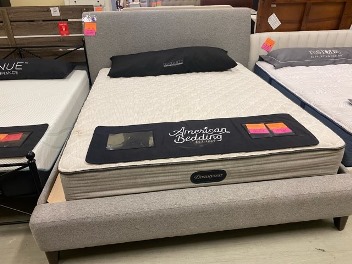 Northridge Home Cecelia Grey Upholstered Queen Bed