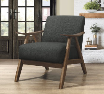 Homelegance Charcoal & Espresso Finish Accent Chair