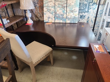 Dark Espresso Finish Corner Desk