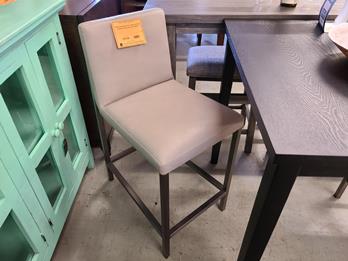 Modus Danni Beige Faux Leather & Metal 26-Inch Barstools (set of 2)