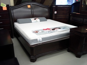 Delmont Cherry King Sleigh Bed