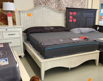 Modus Ella White Washed Queen Bed