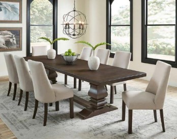 Universal Erma Dining Set with 7 Chairs