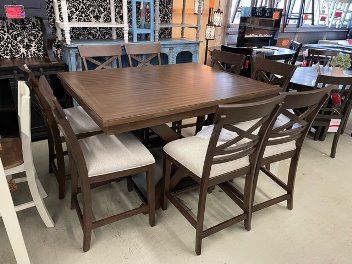 Northridge Home Collins Counter-Height Dining Set with 8 Barstools