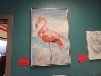 Pink Flamingo Wall Art