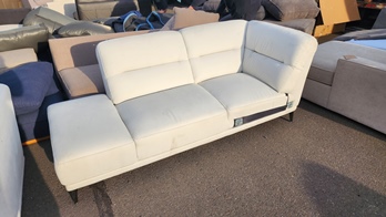 Manwah Castro Cream Squared Corner Chaise