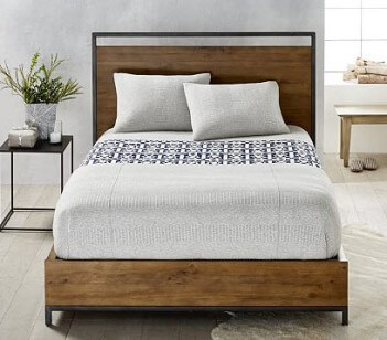 Modus Belgrade Queen Storage Bed with Metal Accents