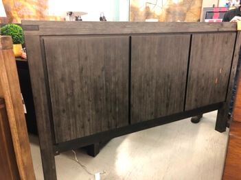 Modus Meadow Graphite Hardwood King Headboard