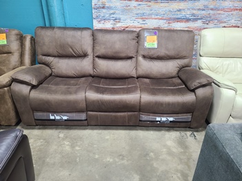 Barcalounger Henley Brown Fabric Reclining Sofa