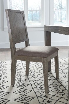 Modus Herringbone Latte Side Chairs (set of 2)