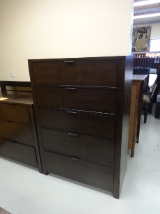 Dark Cappuccino 5-Drawer Chest