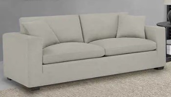 Thomasville Hoxton Silver Fabric Sofa