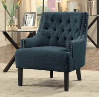 Homelegance Charisma Indigo Accent Chair