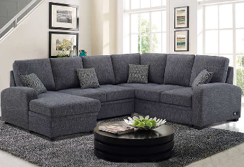 Lifestyle Solutions Infinity Sectional with Chaise & Pop-Up Sleeper