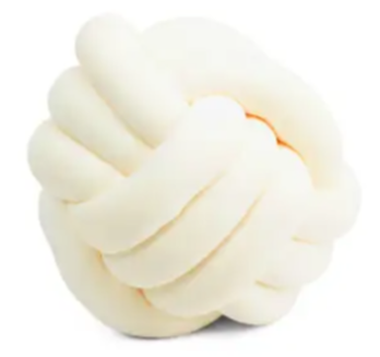 Ivory Knot Throw Pillow