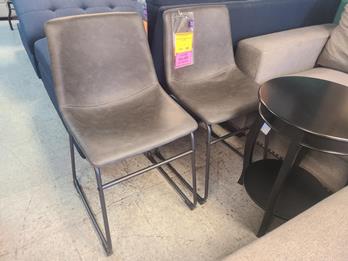 Zuo Modern Kai Grey Low-Back Side Chairs (set of 2)