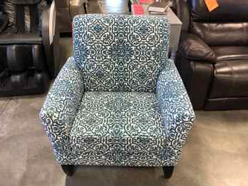 Handy Living Laurens Blue Accent Chair