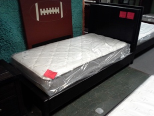 Ledge Twin Platform Bed with Headboard