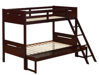 Coaster Littleton Espresso Twin Over Full Bunk Bed