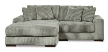 Ashley Lux Charcoal 2-Piece Sectional with Left-Hand Chaise