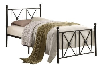 Homelegance Mardelle Black Metal Twin Bed