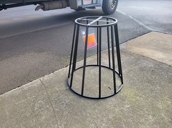 Modus Mayfair Round Metal Dining Table Base