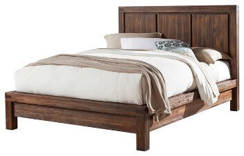 Modus Meadow Brick Brown Hardwood Cal King Platform Bed
