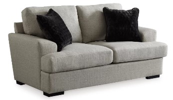 Ashley Merlin Fog Fabric Loveseat