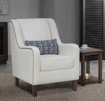 Living Styles Mila Ivory Accent Chair