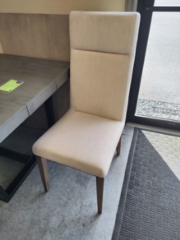 Modus Beige Linen Squared-Back Side Chairs (set of 2)