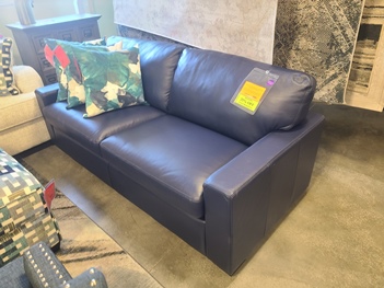 Palliser Valencia Sapphire Leather Full Sleeper Sofa