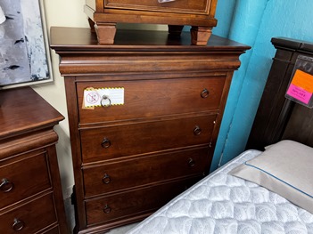 Nelman Burl Walnut Finish Chest