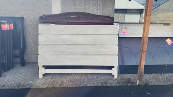 Modus Light Grey Finish King Headboard (blemish)
