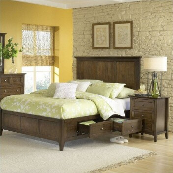 Modus Paragon Truffle Queen Platform Storage Bed